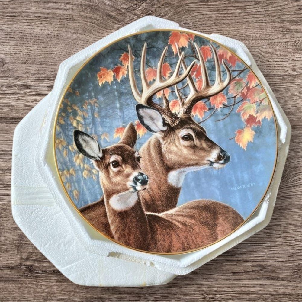 Deer Wildlife Decorative Plate